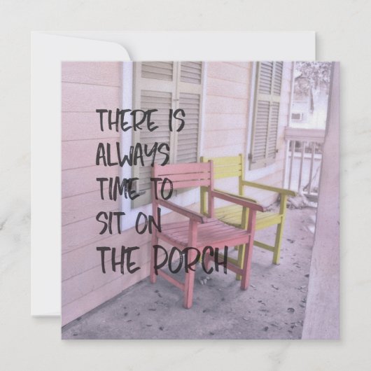 Invitation PORCHES DE DUSTY RÉINITIALISER 5.25 x 5.25 (Devant)