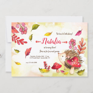 Invitation Porcupine Cutie fête d'anniversaire