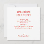 Invitation Porcupines excités célébrant l'anniversaire avec d (Dos)