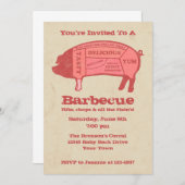 Invitation Porkaholic Custom Barbecue (Devant / Derrière)
