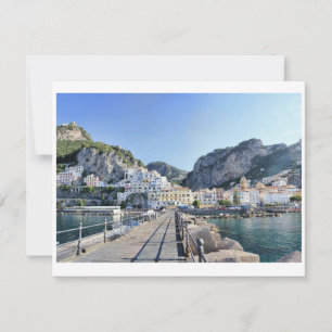 Invitation port de la côte d'Amalfi
