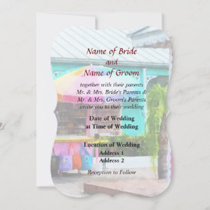 Invitation Port Lucaya Marketplace Bahamas Produits Mariages