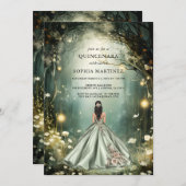 Invitation Portail forestier enchanté de Quinceanera (Devant / Derrière)