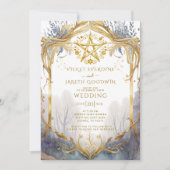 Invitation Portail forestier enchanté Mariage païen (Devant)