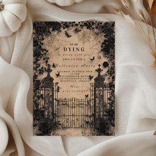Invitation Portail gothique hanté Halloween