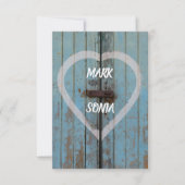 Invitation Portail rustique de campagne Parti d'engagement (Devant)