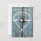 Invitation Portail rustique de campagne Parti d'engagement (Dos)