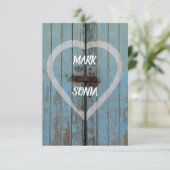 Invitation Portail rustique de campagne Parti d'engagement (Debout devant)