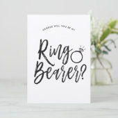 Invitation Porte-Alliance | Style de Script Mariage Sur Mesur (Debout devant)