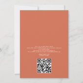 Invitation Porte avant Mariage Automne Code QR Rsvp (Dos)