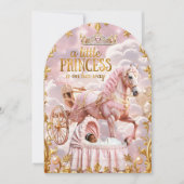 Invitation Porte-Baby shower rose Princesse (Devant)