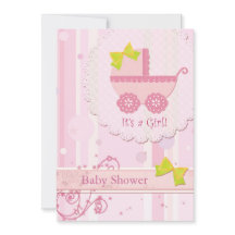 Porte-bébé C'est une fille ! Baby shower rose