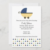 Invitation Porte-bébé du garçon (Devant)