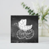 Invitation Porte-bébé gothique (Debout devant)