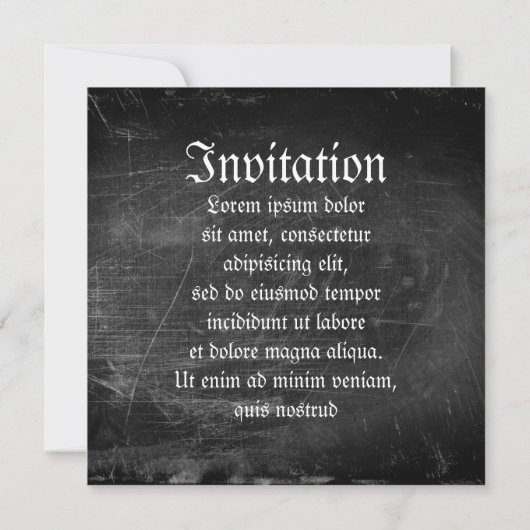 Invitation Porte-bébé gothique (Dos)