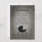 Invitation Porte-bébé gothique (Devant)