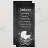 Invitation Porte-bébé gothique (Devant / Derrière)