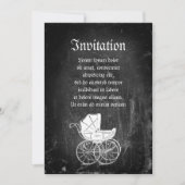 Invitation Porte-bébé gothique (Devant)