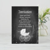 Invitation Porte-bébé gothique (Debout devant)