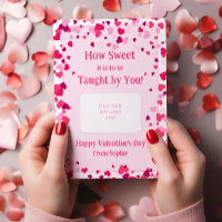 Porte-carte-cadeau de la Saint-Valentin pour ensei