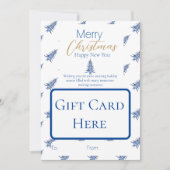 Invitation Porte-carte-cadeau de l'arbre de Noël de la Pagode (Devant)