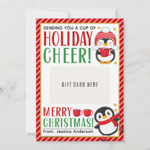 Invitation Porte-carte-cadeau de Noël pour professeur appréci