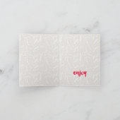 Invitation Porte-carte-cadeau de vacances Feuillage Joyeux (Intérieur)