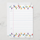 Invitation Porte-carte-cadeau pour enseignant Joyeux Noël Mer (Dos)