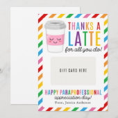 Invitation Porte-carte-cadeau pour la Journée d'appréciation  (Devant / Derrière)