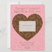 Invitation Porte-cartes cadeaux | Latte Love (Devant)