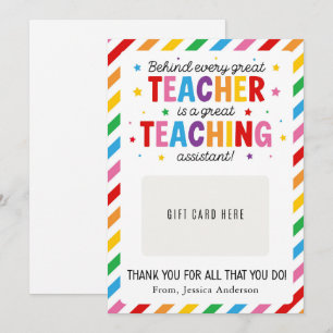 Invitation Porte-cartes cadeaux pour la Journée d'appréciatio