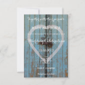 Invitation Porte de la grange rustique (Dos)