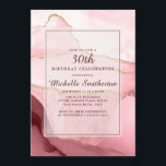 Invitation Porte de marbre doré rose bordeaux 30e anniversair<br><div class="desc">Elégante et élégante rose,  bordeaux,  et doré marbre / agate 30e anniversaire invitation pour les femmes. Le texte est personnalisable,  alors faites-le vous-même. Contactez-nous pour obtenir de l'aide sur la personnalisation ou pour demander des produits correspondants.</div>