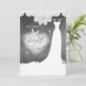 Invitation Porte-nuptiale sur tableau de bord avec dentelle e (Debout devant)