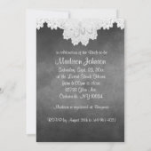 Invitation Porte-nuptiale sur tableau de bord avec dentelle e (Dos)