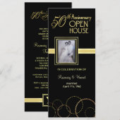Invitation Porte ouverte pour le 50e anniversaire - Photo fac (Devant / Derrière)