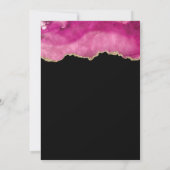 Invitation Porte rose et or Black Bold 18e anniversaire (Dos)