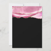 Invitation Porte rose et or Black Bold 50e anniversaire (Dos)