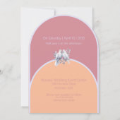Invitation Portes anneaux Dusty rose Peach Fuzz Lavande Arron (Dos)