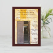 Invitation Portes d'église (Debout devant)