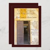 Invitation Portes d'église (Devant / Derrière)