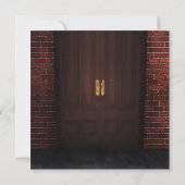 Invitation Portes Dog Brick Wall House Party (Dos)