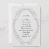 Invitation Portes Mariages blanches et pain au champagne (Dos)