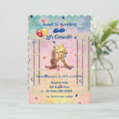 Invitation Porteur d'eau (20 janvier - 18 février) Anniversai (Debout devant)