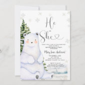 Invitation Portez-vous Révéler l'hiver À feuillage persistant (Devant)