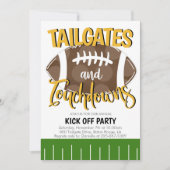 Invitation Portières arrière et touchés de football COULEUR D (Devant)