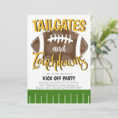 Invitation Portières arrière et touchés de football COULEUR D (Debout devant)