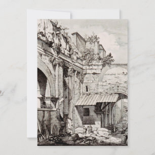 Invitation Portique d'Octavie Rome Art en Noir et Blanc