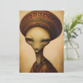Invitation Portrait Alien antique (Debout devant)