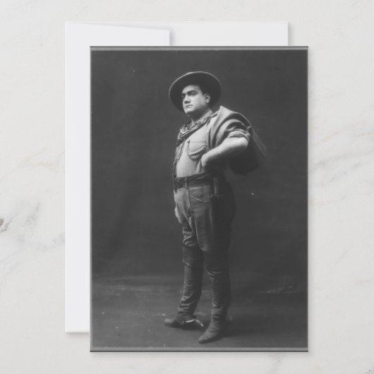 Invitation Portrait complet de Enrico Caruso (Devant)